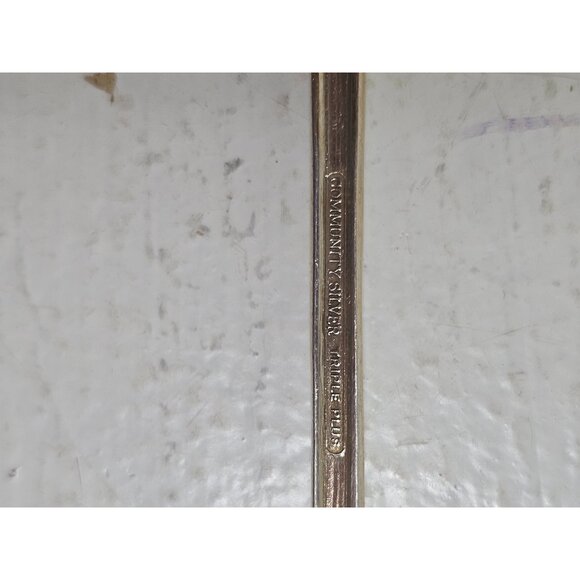 Community Silver Cocktail Fork Silver Plate Flower De Luce - Picture 6 of 7